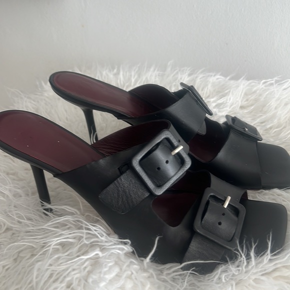 STAUD Black Remi Heeled Sandals - Picture 2 of 10